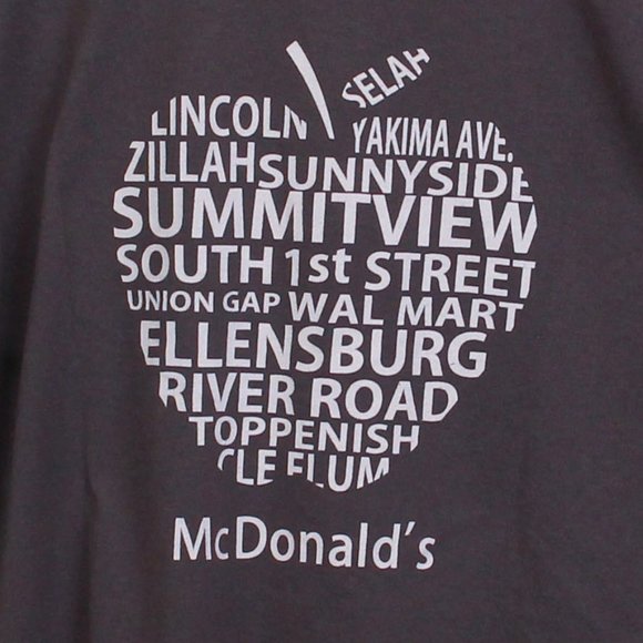 McDonalds Shirt Mens Medium Gray Employee Washington State Tee - Picture 5 of 5